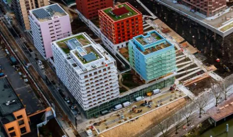 Constructed building to accomodate the Olympic athletes